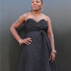 Fashion Nova Black Strapless Dress